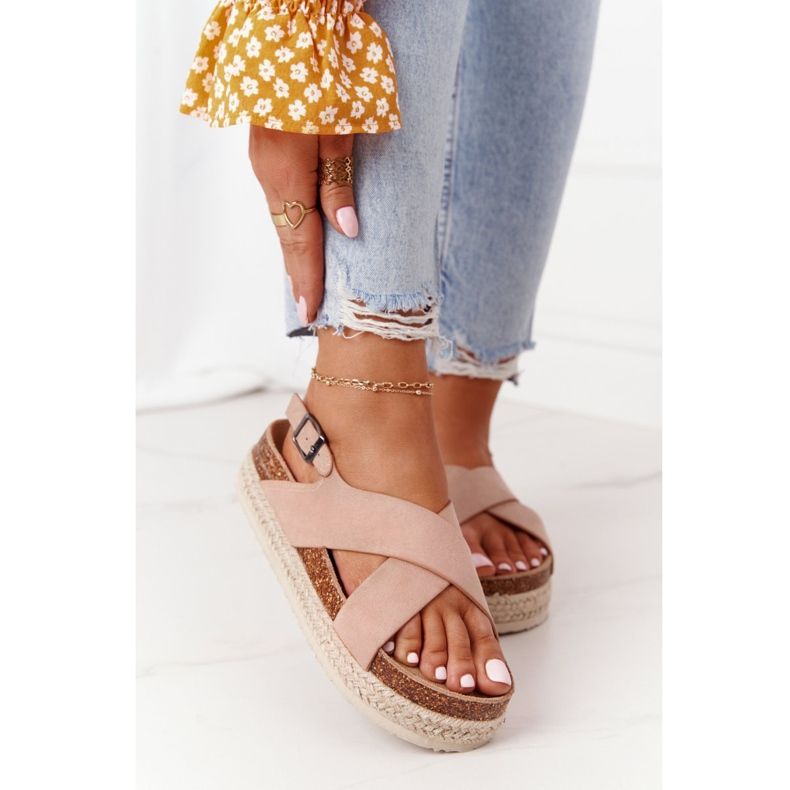 Sandals On The Cork Platform Big Star FF274A130 Beige 2