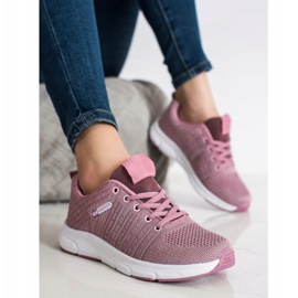 SHELOVET Light Openwork Sneakers pink 1