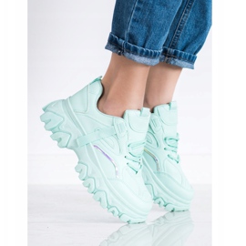 SHELOVET Mint Fashion Sneakers green 1 SHELOVET Mint Fashion Sneakers green 1