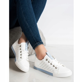 Bella Paris Sneakers With Eco Leather white 1 Bella Paris Sneakers With Eco Leather white 1