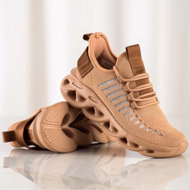 SHELOVET Brown Fashion Sneakers 1