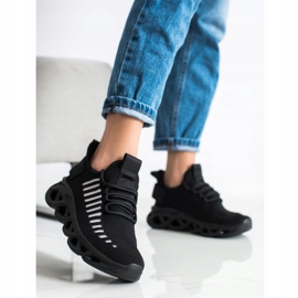 SHELOVET Black Fashion Sneakers 2