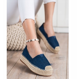 SHELOVET Fashionable Espadrilles blue 1