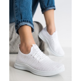 SHELOVET Light Textile Sport Shoes white 2
