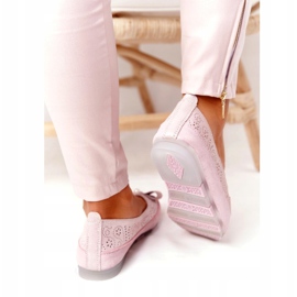 Rio Flore Leather Eco-Friendly Ballerinas Pink 3