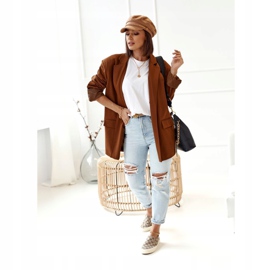 Women's Logged Sneakers Slip-On Khaki Challenge beige brown 3