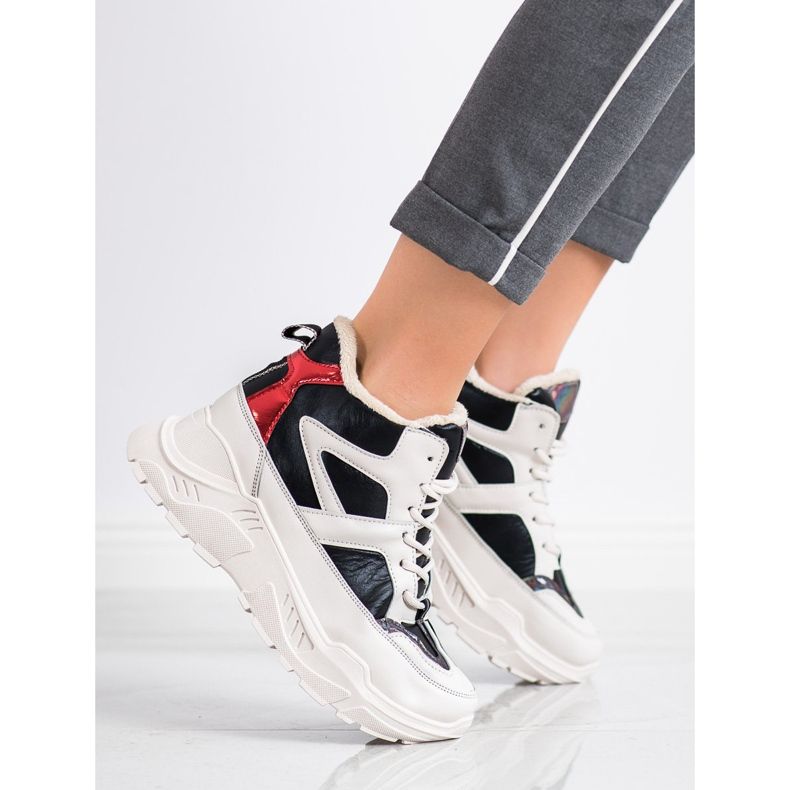 Seastar Sport Fashion Booties white black red 1