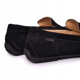 Suede Casual Loafers GOE HH1N4080 Black 1