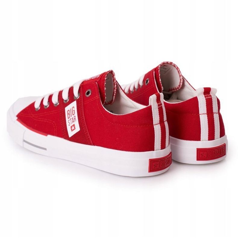 Men's Big Star HH174040 Red Sneakers white 1 Men's Big Star HH174040 Red Sneakers white 1
