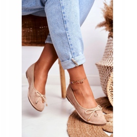 Women's Ballerinas Lu Boo Suede Beige 3
