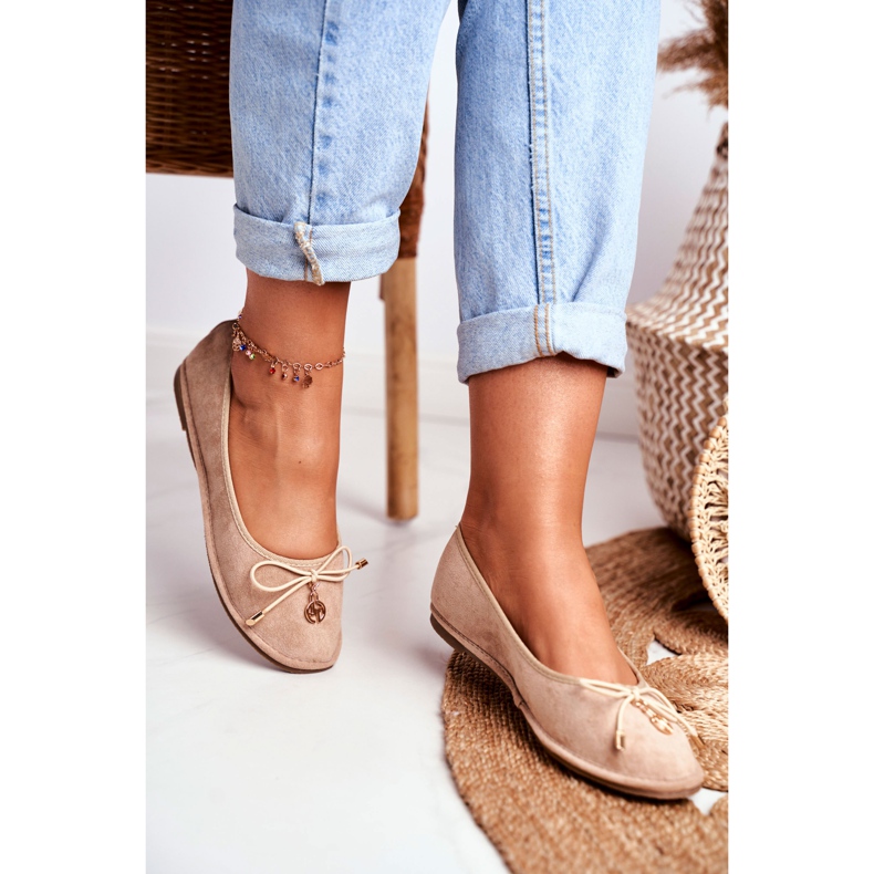 Women's Ballerinas Lu Boo Suede Beige 2 Women's Ballerinas Lu Boo Suede Beige 2