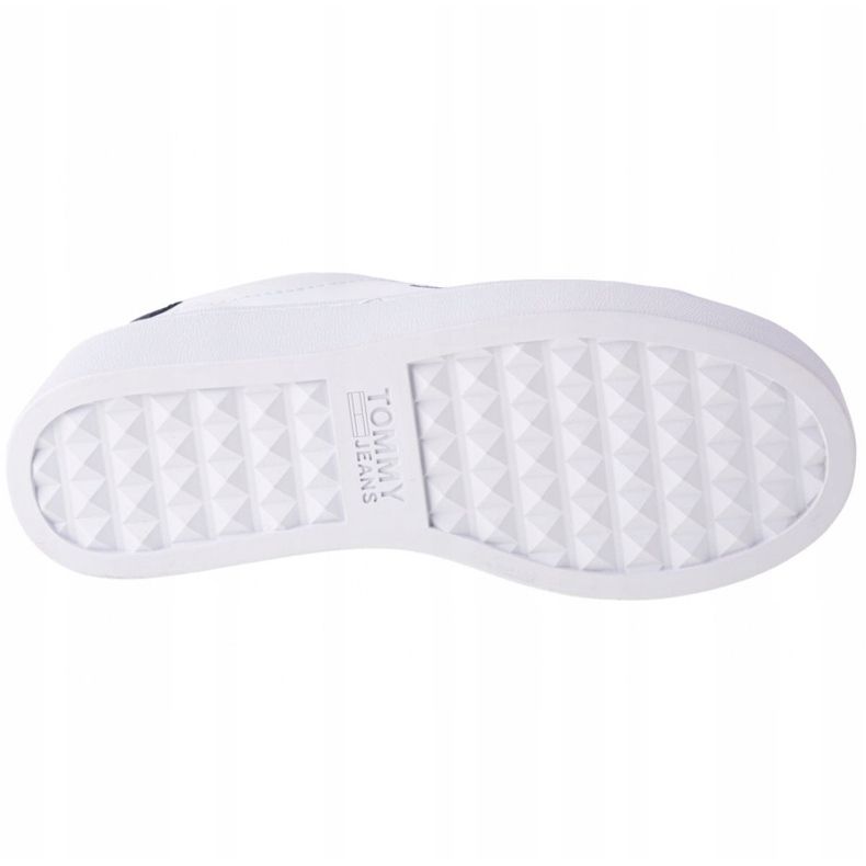 Tommy Hilfiger Iconic Leather Flatform shoes in EN0EN01113-YBR white navy blue 3