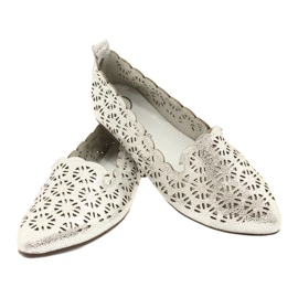 Silver openwork ballerinas Filippo DP2039 SI grey 3