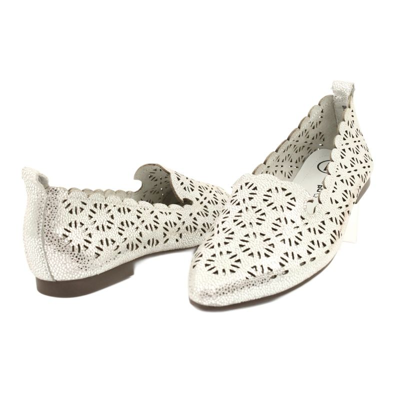 Silver openwork ballerinas Filippo DP2039 SI grey 2