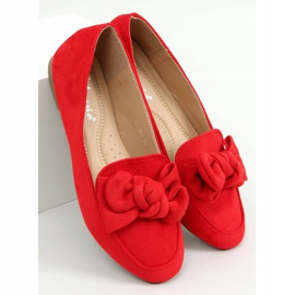 Loafers with a bow red 88-382 Red 1