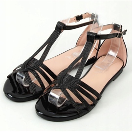 Black women's sandals SM0024 Black 1