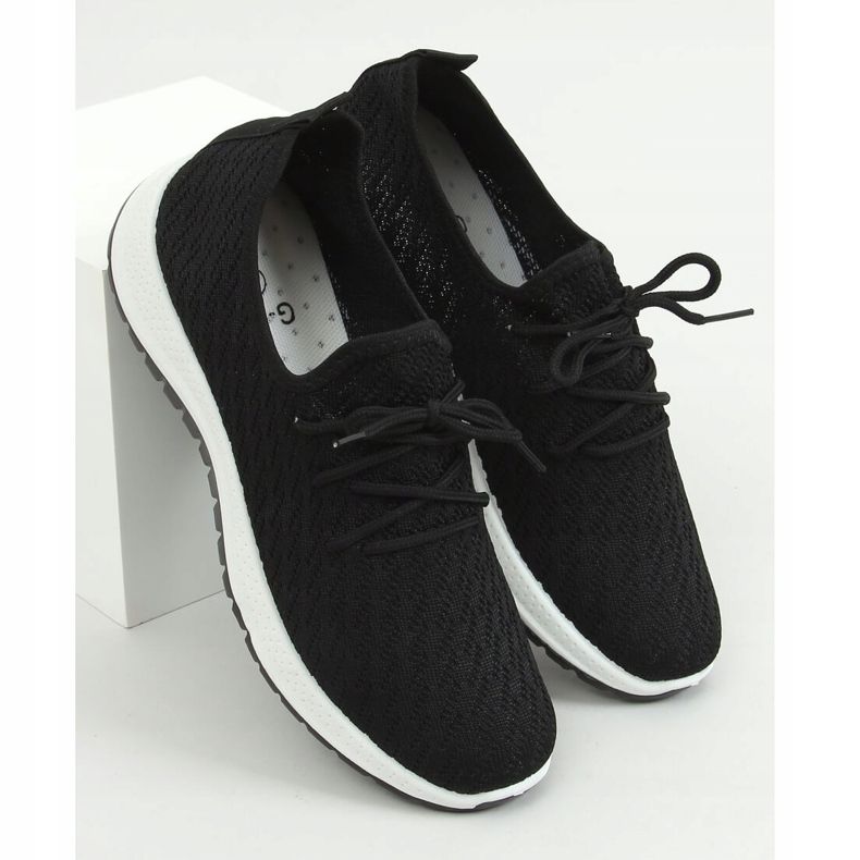 Black G-323 Black sports shoes 1