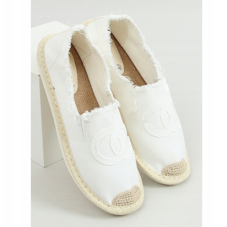 White women's espadrilles NB273P White 1