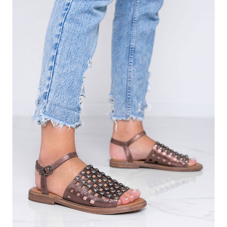 Brown Sun Shiny Brown Sandals 1 Brown Sun Shiny Brown Sandals 1