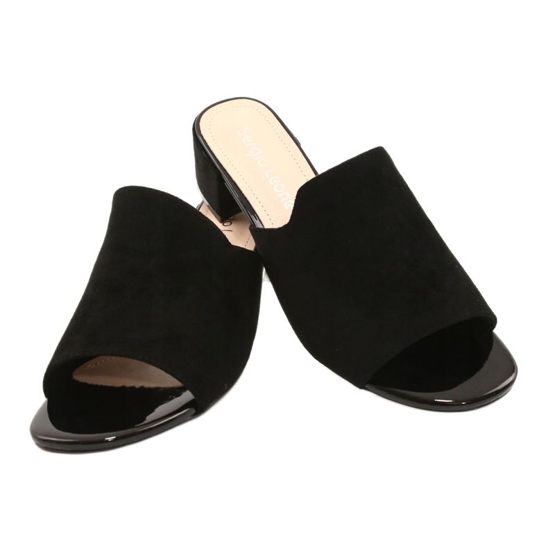 Sandals On Heel Sergio Leone KL313 Black 2
