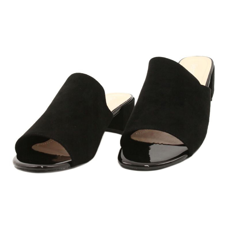 Sandals On Heel Sergio Leone KL313 Black 1