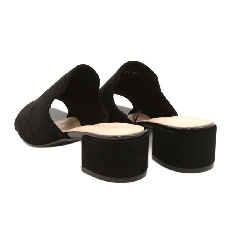 Sandals On Heel Sergio Leone KL313 Black 3