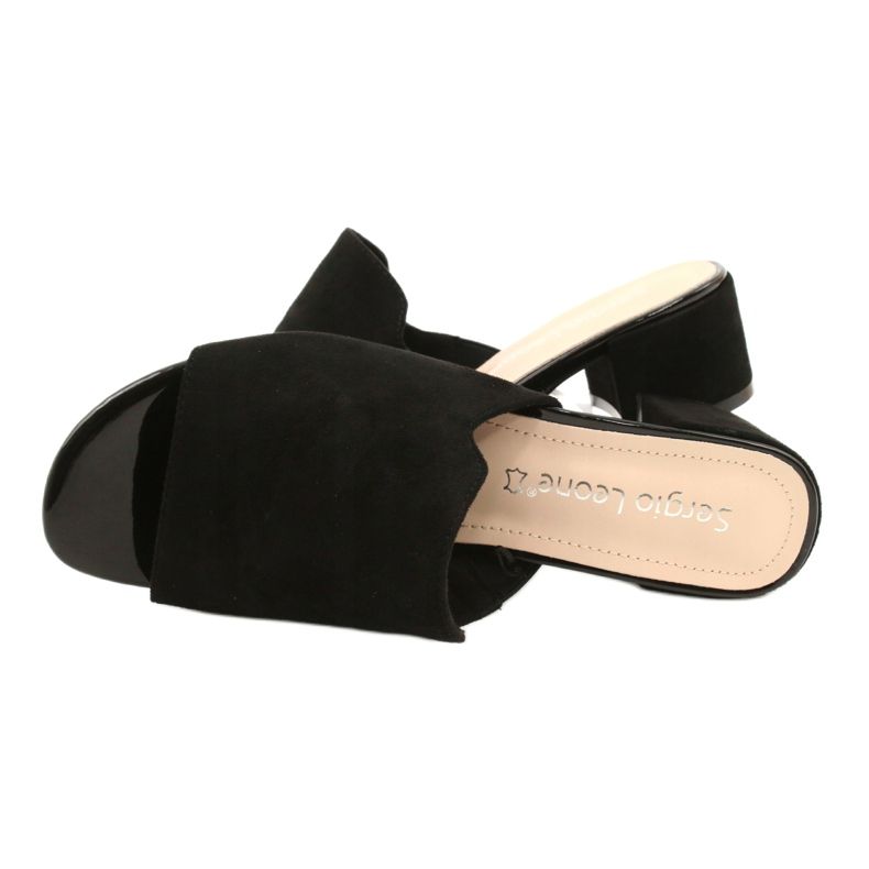 Sandals On Heel Sergio Leone KL313 Black 4