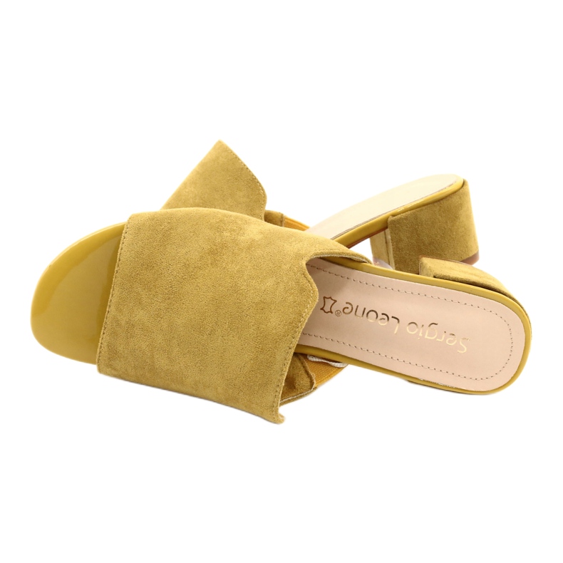 Sergio Leone KL313 Yellow Slippers 4