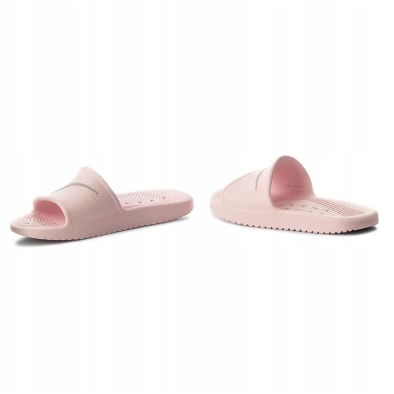 Nike Kawa Shower pink women's slippers 832655 601 grey 2