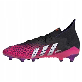 Adidas Predator Freak.1 Ag M FW7242 football boots graphite, black, purple black 1