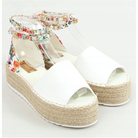 Open toe white espadrilles JH153P White multicolored 1