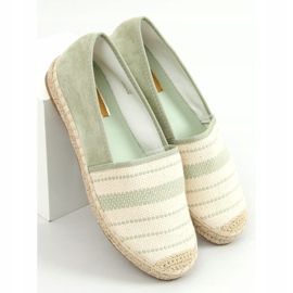 Women's aquamarine espadrilles 3447 Green 1