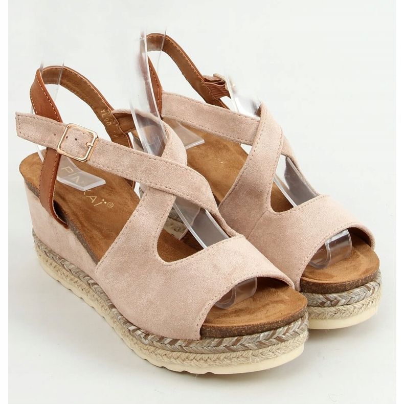 Beige espadrilles on wedges YL90 Beige 1 Beige espadrilles on wedges YL90 Beige 1