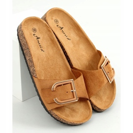 Camel N-111 Camel cork slippers brown 1