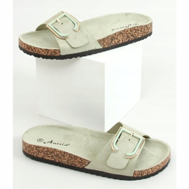Celadon cork slippers N-111 Green 1