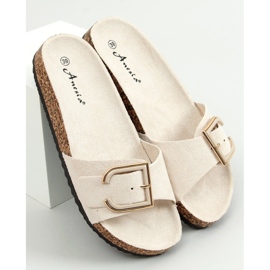 Beige cork slippers N-111 Beige 1
