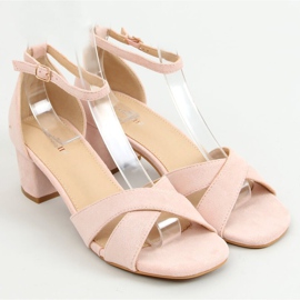 Pink high-heeled sandals 8832 Pink 1
