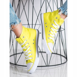 New Age Tied High Sneakers yellow 1