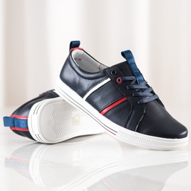 Filippo Classic Sport Leather Shoes navy blue 1 Filippo Classic Sport Leather Shoes navy blue 1