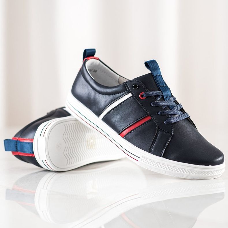 Filippo Classic Sport Leather Shoes navy blue 1 Filippo Classic Sport Leather Shoes navy blue 1