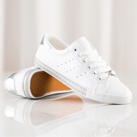 SHELOVET Low-top Sneakers With Eco Leather white 1 SHELOVET Low-top Sneakers With Eco Leather white 1