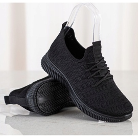 SHELOVET Light Textile Sport Shoes black 1