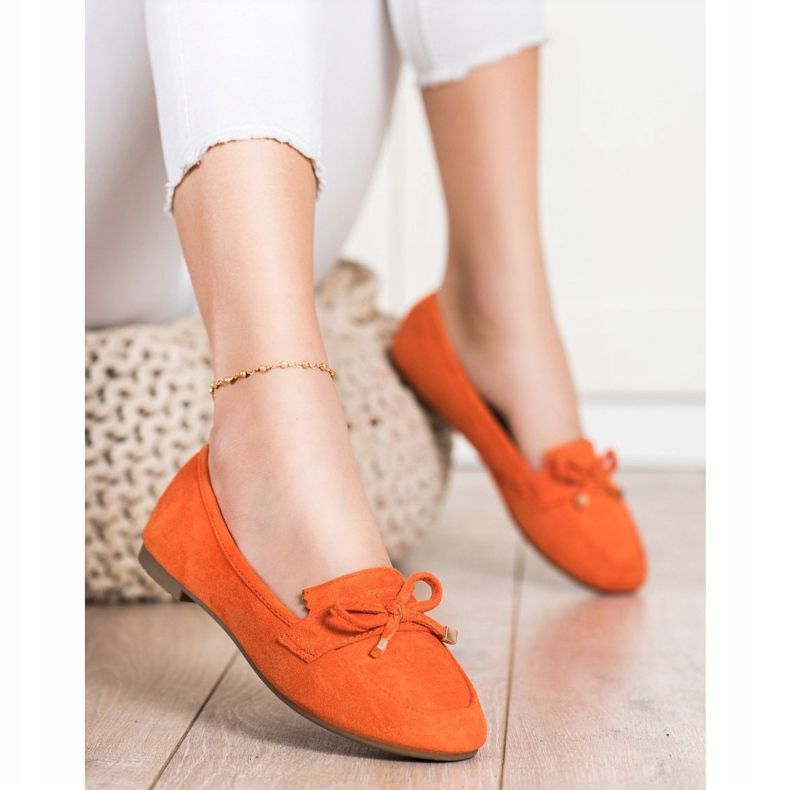 Anesia Paris Loafers With A Bow orange 1