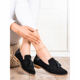 Filippo Leather Lords With Fringes black 2