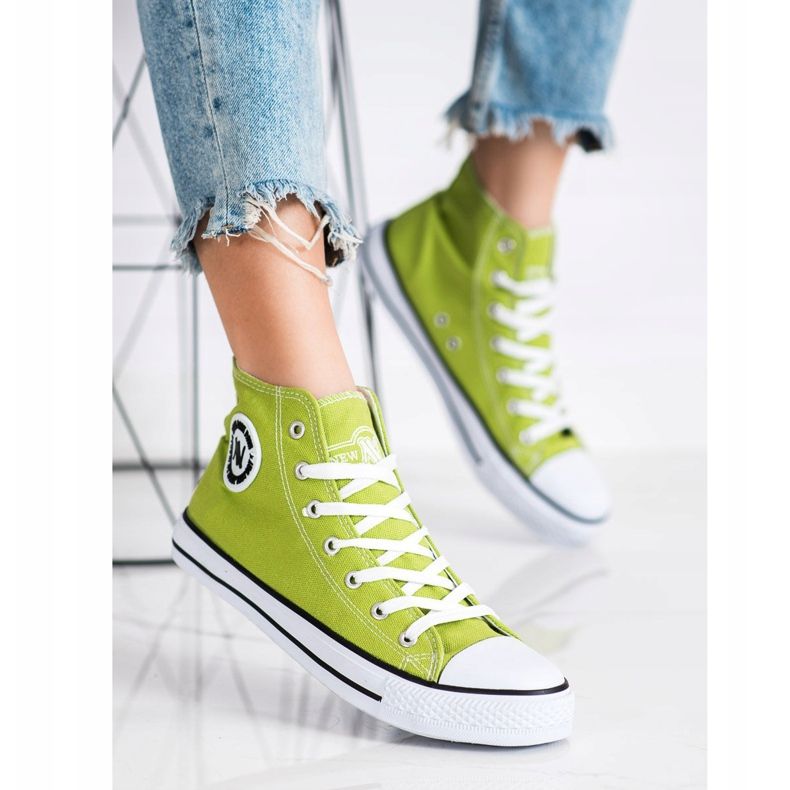 New Age High Sneakers green 1