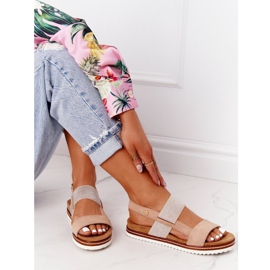 EVE Sandals With Silver Cuff Beige Almeria 1 EVE Sandals With Silver Cuff Beige Almeria 1