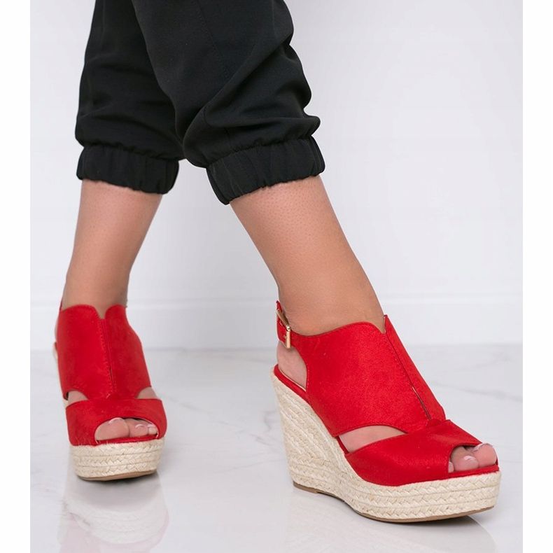 Red espadrilles on the wedge Pretty Woman 1