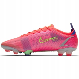 Nike Mercurial Vapor 14 Elite Fg M CQ7635 600 soccer shoe green, pink pink 2