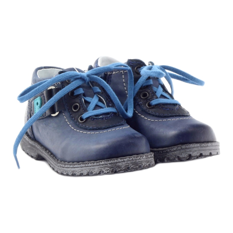 Boys' leather boots 1456 navy blue RenBut 4 Boys' leather boots 1456 navy blue RenBut 4