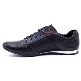Lemar Men's leather shoes 882 dark navy blue grain 1 Lemar Men's leather shoes 882 dark navy blue grain 1